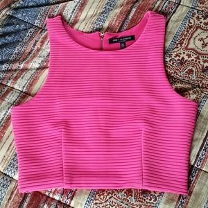 Hot pink crop top